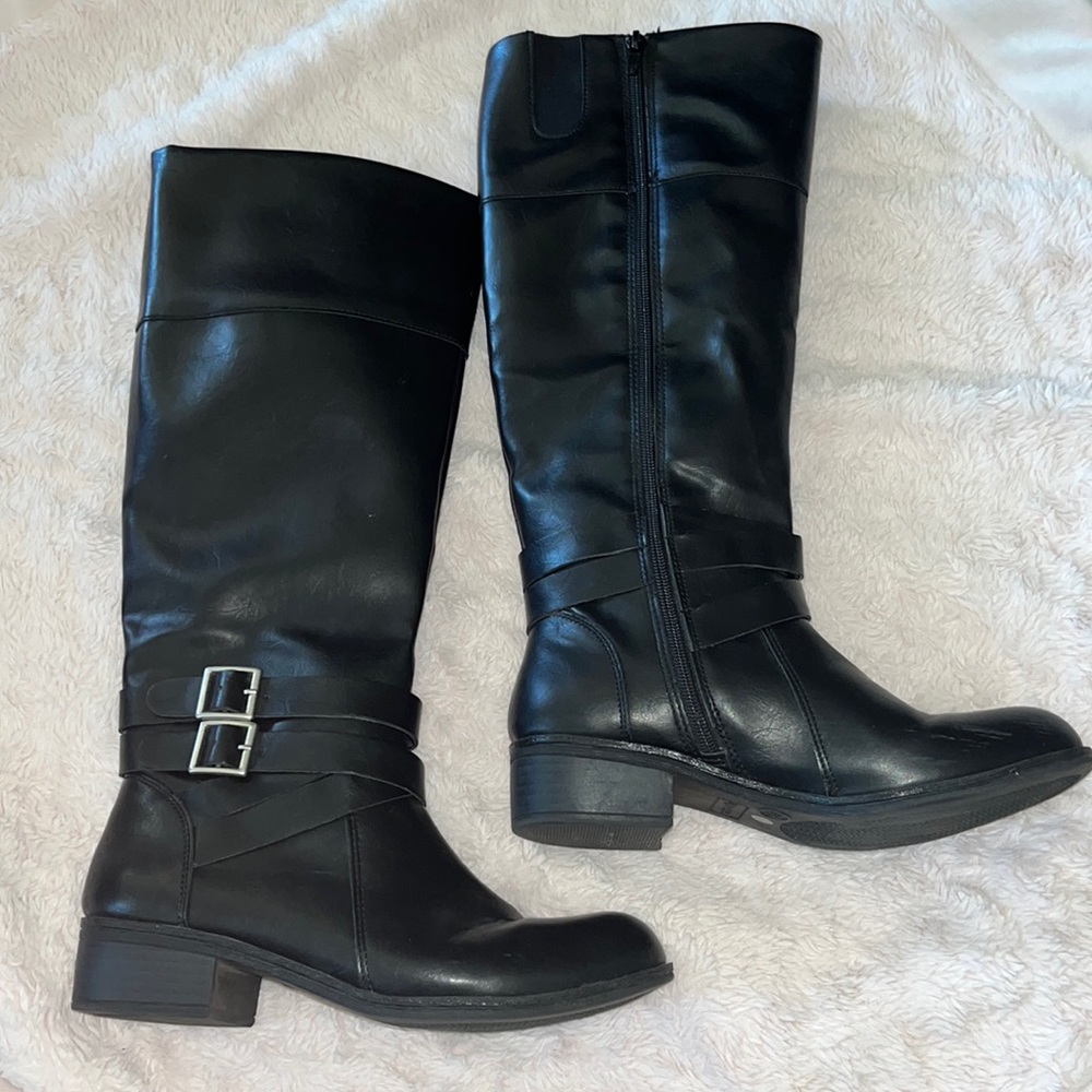 Arizona Jean Co Denmark Black Knee High Heeled Boots- Women’s 7.5